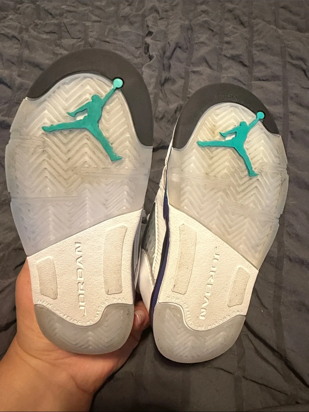 Nike Kids Black and Teal Bottoms